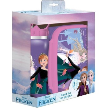 Diakakis imports Lunch Set Disney Frozen Lunch Box -water Canteen Stainless Steel 500ml 000564406 5205698673580