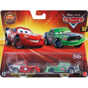 Disney Cars Mattel Disney Pixar Cars Όχημα Παιχνίδι 2X Radiator Springs Rally Race 200 Lightning Mcqueen & Chick Hicks  DXV99 / 