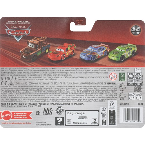 Mattel Disney Cars Disney Pixar Cars Disney And Pixar Cars 2-Pack, Set Of 2 1:55 Scale Die-Cast Toy Vehicles 1X Fiber Fuel Crew 