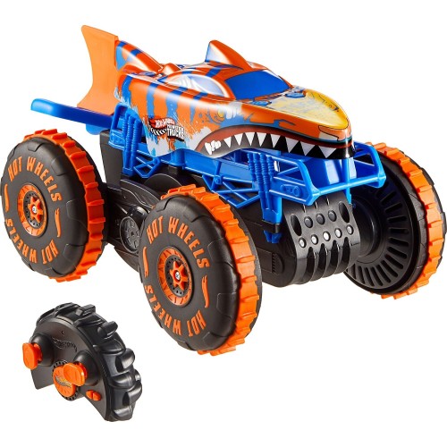 Mattel Hot Wheels Monster Trucks Tiger Shark Climber RC Vehicle, Battery-powered Remote-control Toy Truck JFR39 194735304097