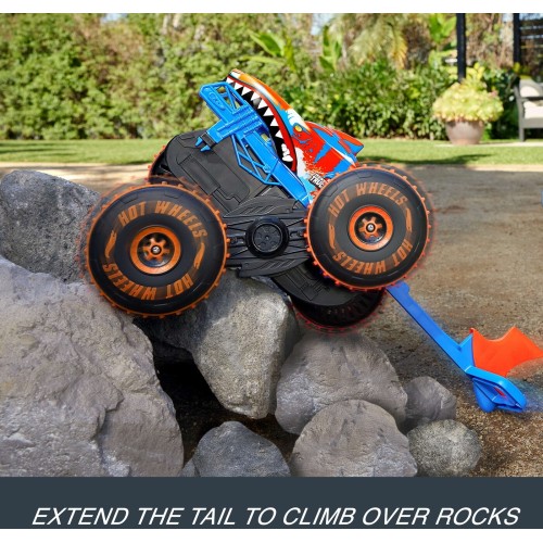 Mattel Hot Wheels Hw R/C Mτ Tiger Shark Που Σκαρφαλωνει 1:15 Monster Trucks Όχημα Παιχνίδι JFR39 194735304097
