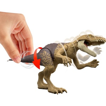 Mattel Jurassic World Rebirth Strike Attack Herrerasaurus Dinosaur Toy, Single Strike Action, Authentic & Posable JGB77 / JGB81 