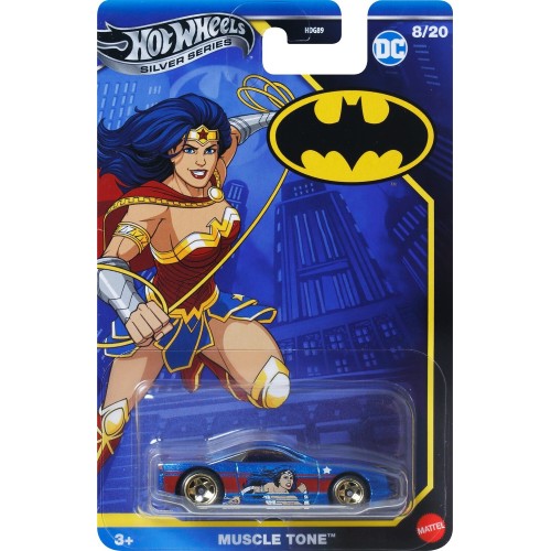 Mattel DC The Batman Hot Wheels 1:64 Scale Batman-Themed Toy Vehicle Batman Muscle Tone HDG89 / JBY14 194735266524