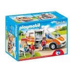 Playmobil Ασθενοφόρο Με Σειρήνα Και Φάρο Που Αναβοσβήνει 6685 4008789066855