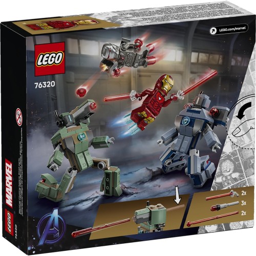LEGO marvel super heroes άιρον μαν & γουόρ μασίν vs. hammer drones 76320 5702017817927