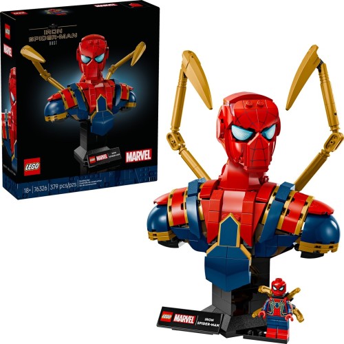 LEGO marvel super heroes προτομή iron spider-man 76326 5702017817989