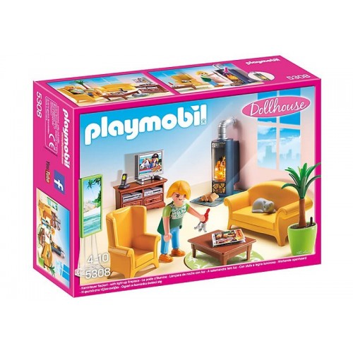 Playmobil Σαλόνι Με Τζάκι 5308 4008789053084