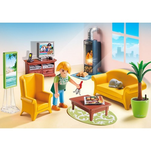 Playmobil Σαλόνι Με Τζάκι 5308 4008789053084