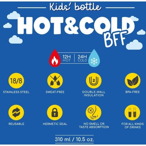 Legami Παιδικό Ανοξείδωτο Μπουκάλι - Hot&Cold BFF - Giraffe KSSB0008 8052694028169