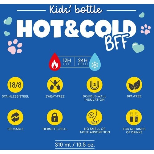 Legami Kids' Vacuum Bottle - Hot&Cold BFF - Panda KISSB0005 8052694028138