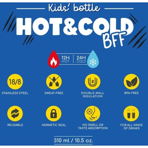 Legami Παιδικό Ανοξείδωτο Μπουκάλι - Hot&Cold BFF - Tiger KISSB0004 8052694028121