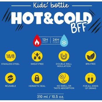 Legami Παιδικό Ανοξείδωτο Μπουκάλι - Hot&Cold BFF - Tiger KISSB0004 8052694028121