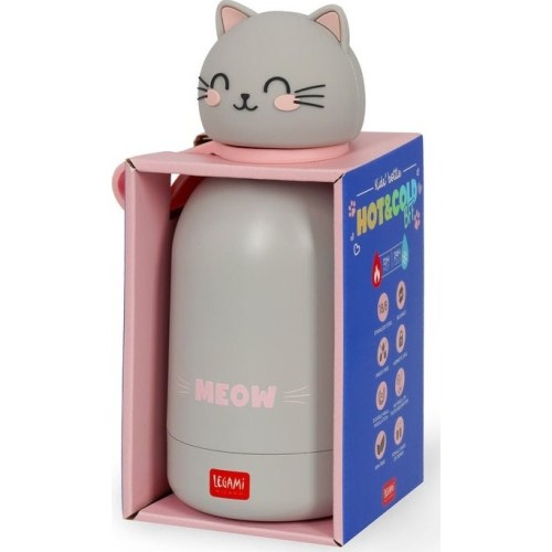 Legami Kids' Vacuum Bottle - Hot&Cold BFF - Kitty KSSB0003 8052694028114