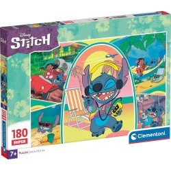 Clementoni Παιδικό Παζλ Supercolor Disney Stitch 180 τμχ 1210-29800 8005125298006