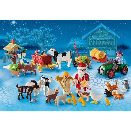 Playmobil Χριστουγεννιάτικο Ημερολόγιο Χριστούγεννα Στη Φάρμα 6624 4008789066244