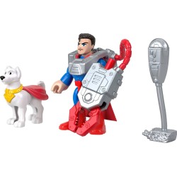Mattel Fisher-Price Fisher Price DC Super Friends Imaginext Metal Force Superman & Krypto JDK90 / JGN60 194735318780