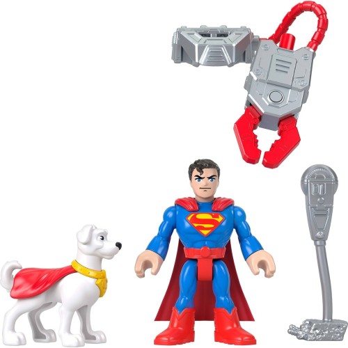 Mattel Fisher-Price Fisher Price DC Super Friends Imaginext Metal Force Superman & Krypto JDK90 / JGN60 194735318780
