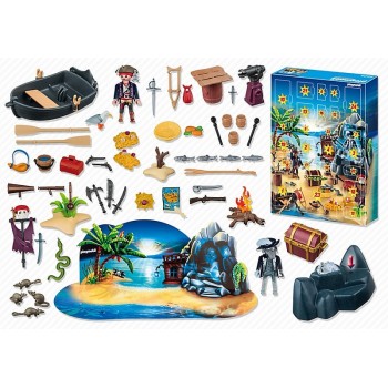 Playmobil Χριστ. Ημερ. Πειρατικό Νησί Θησαυρού 6625 4008789066251