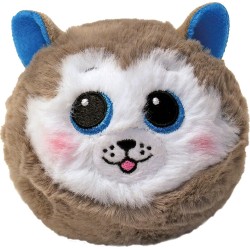Ty Beanie Bouncers Slush Fluffy Ball Bouncing Doggie Gray 1607-83063 008421830633