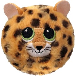 Ty Beanie Bouncers Spots Fluffy Ball Bouncing Leopard Orange 1607-83014 008421830145