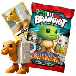 Giochi Preziosi Skifidol Italian Brainrot Trading Card Game Sachet With 1 3D Cuties Collective Keyboard Figure & 1 Collective Ca