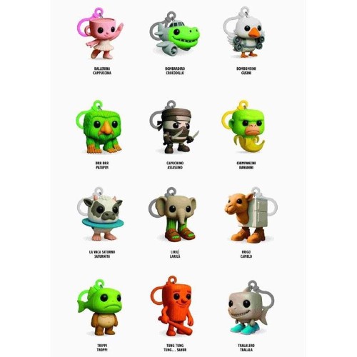Giochi Preziosi Skifidol Italian Brainrot Trading Card Game Sachet With 1 3D Cuties Collective Keyboard Figure & 1 Collective Ca