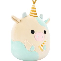 Squishmallows - Λούτρινα Celebration (5 Σχέδια) 19εκ - Jazwares belana the spotted cow with party hat, belana η αγελαδα, sqcr077