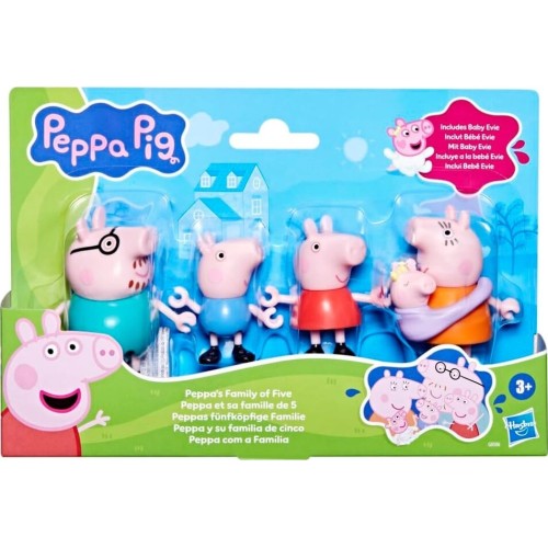Hasbro Peppa Pig Peppas Family of Five Figure Set G0506 5010996308054