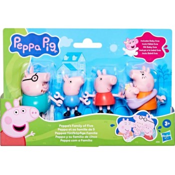 Hasbro Peppa Pig Peppas Family of Five Figure Set G0506 5010996308054