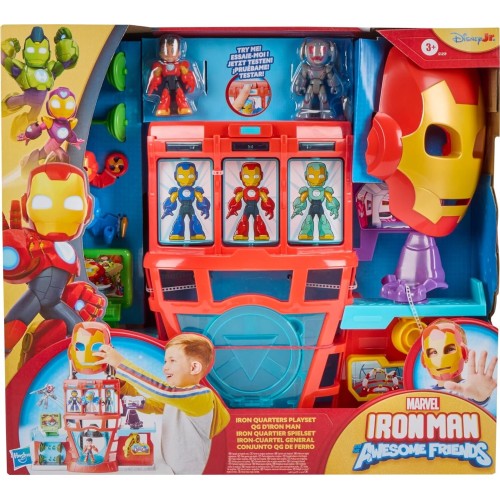 Hasbro Marvel Avengers Iron Man and His Awesome Friends Marvel Iron Quarters Boys and Girls Electr G1259 5010996313270