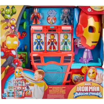 Hasbro Marvel Avengers Iron Man and His Awesome Friends Marvel Iron Quarters Boys and Girls Electr G1259 5010996313270