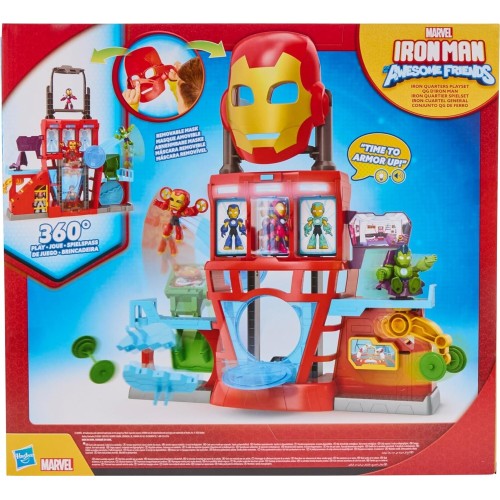 Hasbro Marvel Avengers Iron Man and His Awesome Friends Marvel Iron Quarters Boys and Girls Electr G1259 5010996313270
