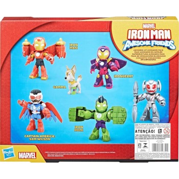 Hasbro Iron Man and His Awesome Friends Marvel Armored-up Avengers Pack Action Fig G1255 5010996313355