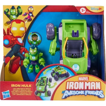 Hasbro Iron Man and His Awesome Friends Marvel Iron Hulk 2-in-1 Mech Suit and Vehi G1258 / G1475 5010996325426