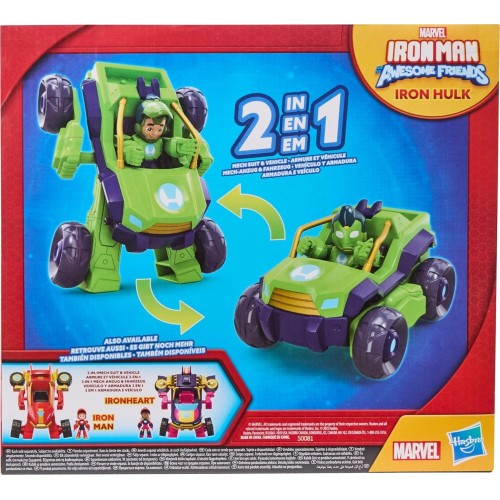 Hasbro Iron Man and His Awesome Friends Marvel Iron Hulk 2-in-1 Mech Suit and Vehi G1258 / G1475 5010996325426