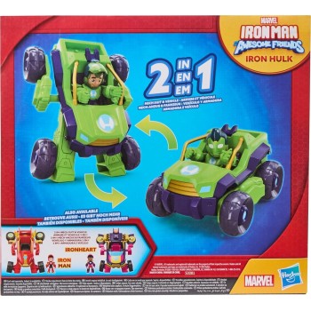 Hasbro Iron Man and His Awesome Friends Marvel Iron Hulk 2-in-1 Mech Suit and Vehi G1258 / G1475 5010996325426