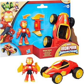 Hasbro Iron Man and His Awesome Friends Marvel Iron Racer Action Figure and Toy Ve G1257 / G1471 5010996288769