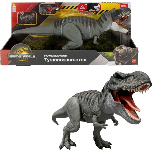 Mattel Jw Rebirth - T- Rex Με Επαναλαμβανόμενο Δάγκωμα Και Ήχους Jurassic World Παιδικά Φιγούρα Παιχνιδιού JCH02 194735270644