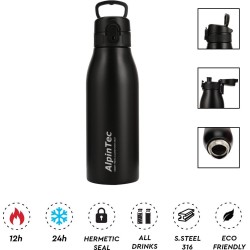 Θερμός Alpintec 600Ml Fellow2 316/304 Black TH-601-BL 4891321283823