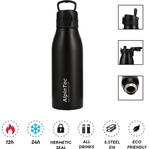 Alpintec 600Ml Fellow2 316/304 Black TH-601-BL 4891321283823