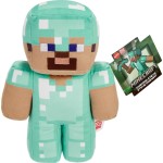 Mattel Minecraft Diamond Steve Plush Character, 8-Inch Collectible Soft Doll Inspired By The Video Game HBN39 / HPP23 1947351649