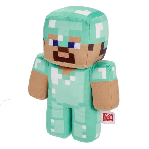 Mattel Minecraft Diamond Steve Plush Character, 8-Inch Collectible Soft Doll Inspired By The Video Game HBN39 / HPP23 1947351649