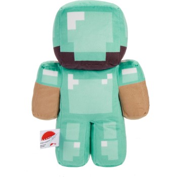 Mattel Minecraft Diamond Steve Plush Character, 8-Inch Collectible Soft Doll Inspired By The Video Game HBN39 / HPP23 1947351649