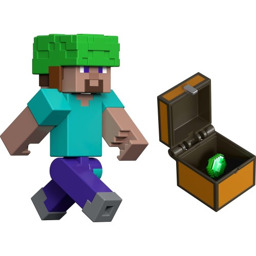 Mattel Minecraft Underwater Steve Action Figure & Accessories Set, 3.25-Inch Scale Collectible Toy GTP08 / JCN39 194735273379
