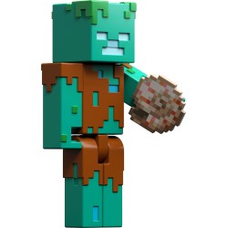 Mattel Minecraft Drowned Action Figure & Accessories Set, 3.25-Inch Scale Collectible Toy GTP08 / JCN41 194735273355