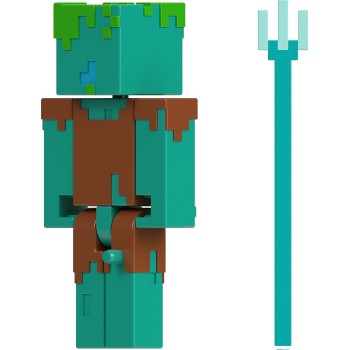 Mattel Minecraft Drowned Set, 3.25-Inch Scale Φιγούρα Παιχνιδιού GTP08 / JCN41 194735273355