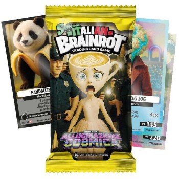 Giochi Preziosi Skifidol Italian Brainrot Trading Card Game Φακελάκι Με 14 Συλλεκτικές Κάρτες Σειρά B Cosmic Hallucination - Διά