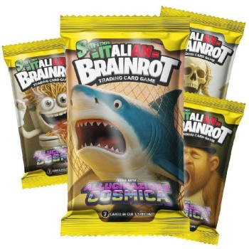 Giochi Preziosi Skifidol Italian Brainrot Trading Card Game Sachet With 14 Collectible Cards B Cosmic Hallucination - Various De