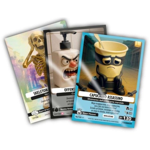 Giochi Preziosi Skifidol Italian Brainrot Trading Card Game Sachet With 14 Collectible Cards B Cosmic Hallucination - Various De