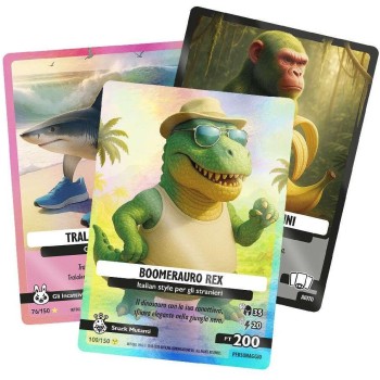 Giochi Preziosi Skifidol Italian Brainrot Trading Card Game Φακελάκι Με 7 Συλλεκτικές Κάρτες Σειρά A Psychedelic Universe - Διάφ